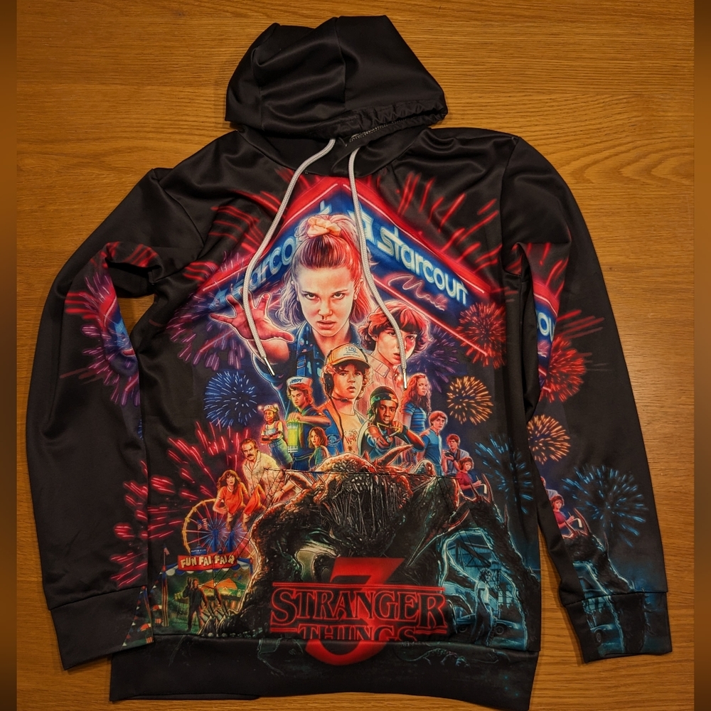 Stranger Things 3 Unisex Hoodie with Front Pocket Youth/Juniors XS